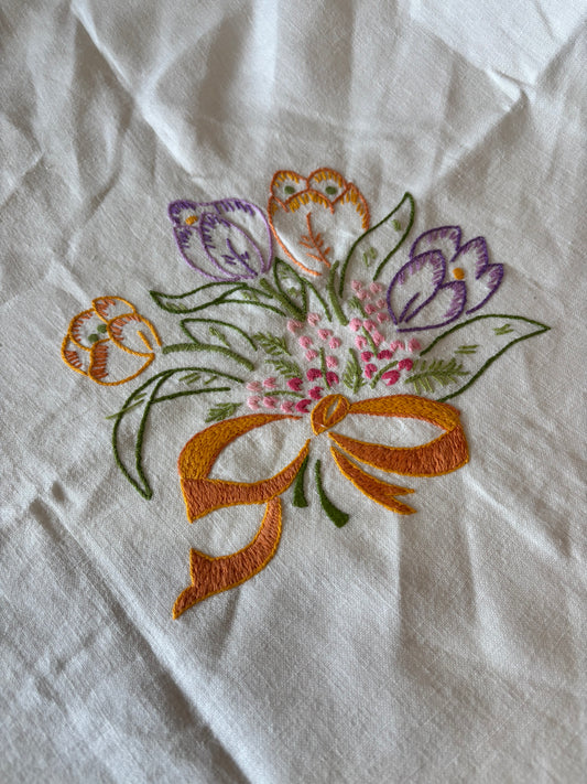 Vintage embroidery add-on