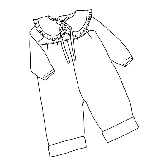 OLIVE jumpsuit (SURPRISE fabric - deal of the month - February)