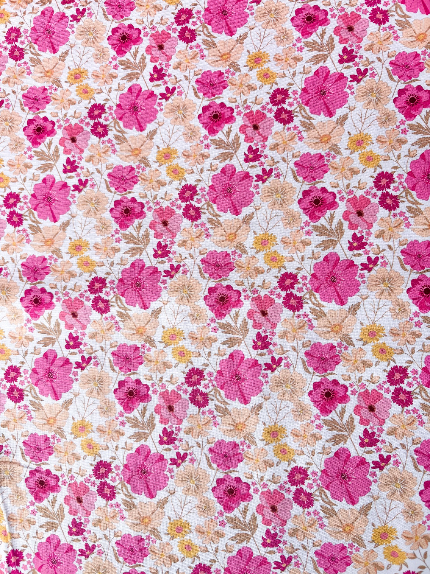 Pink & camel floral