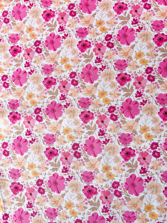 Pink & camel floral