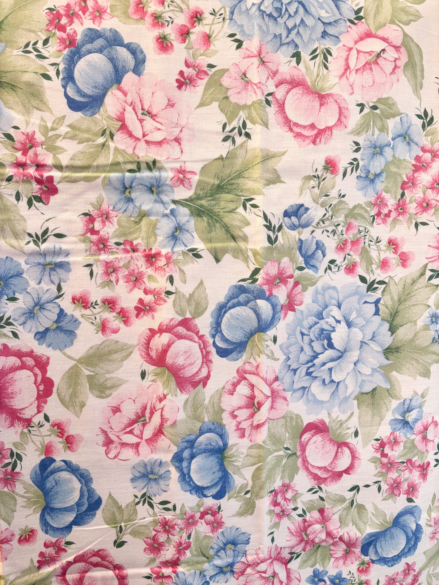 Pink & blue floral