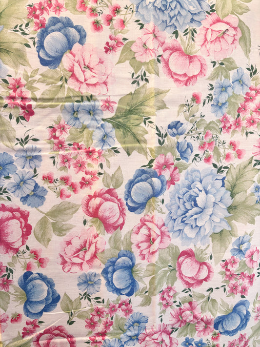 Pink & blue floral