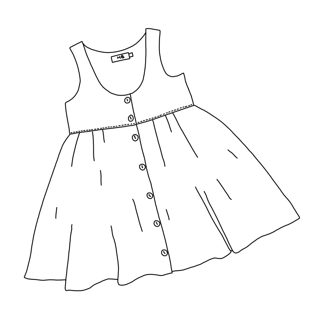 Scoop front school pinafore