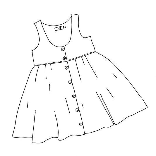 Scoop front school pinafore