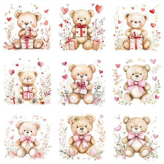 Valentines bears (9 options)