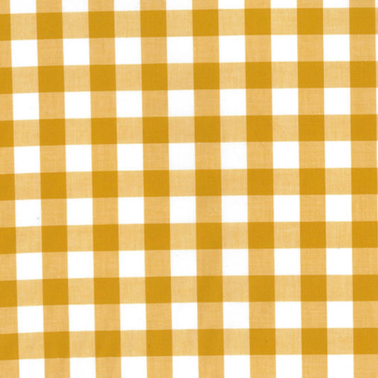 Chunky mustard gingham