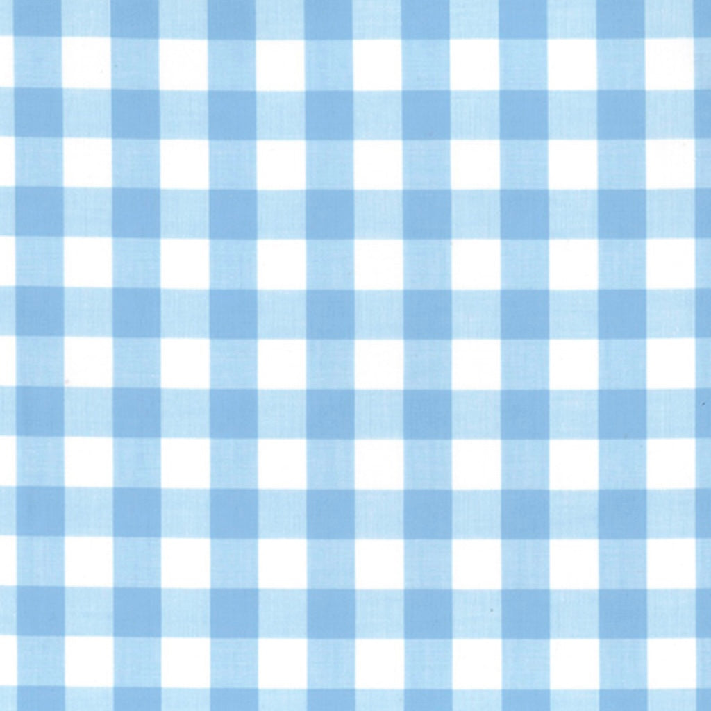 Chunky pale blue gingham