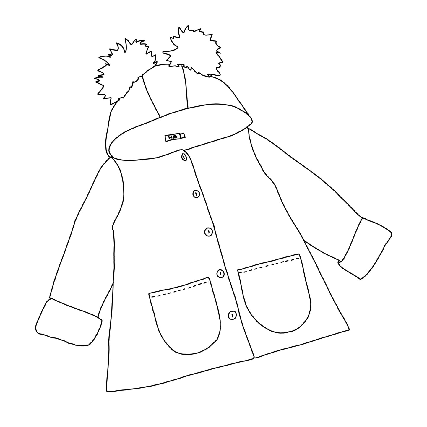 Fleece lined coat