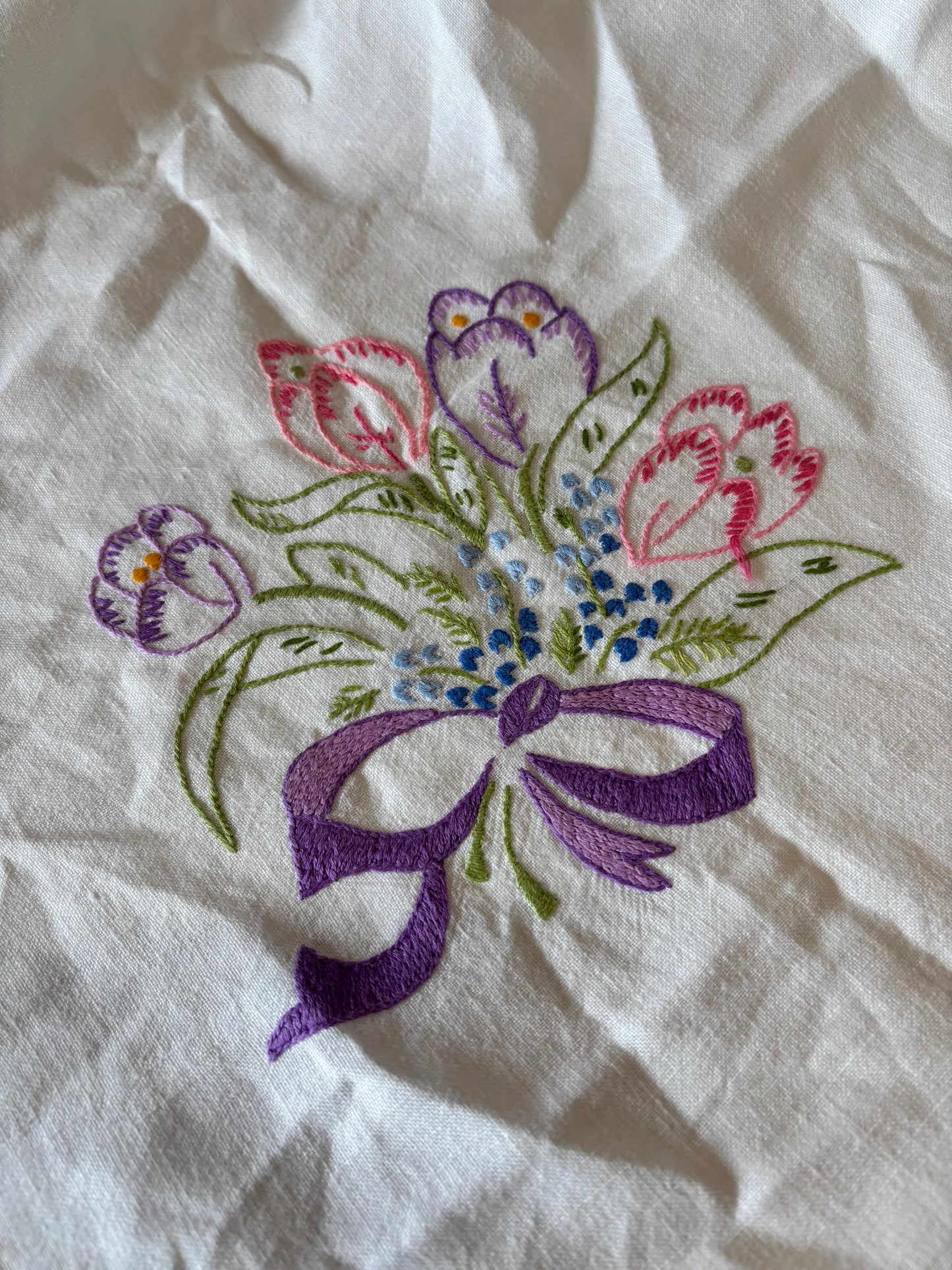 Vintage embroidery add-on