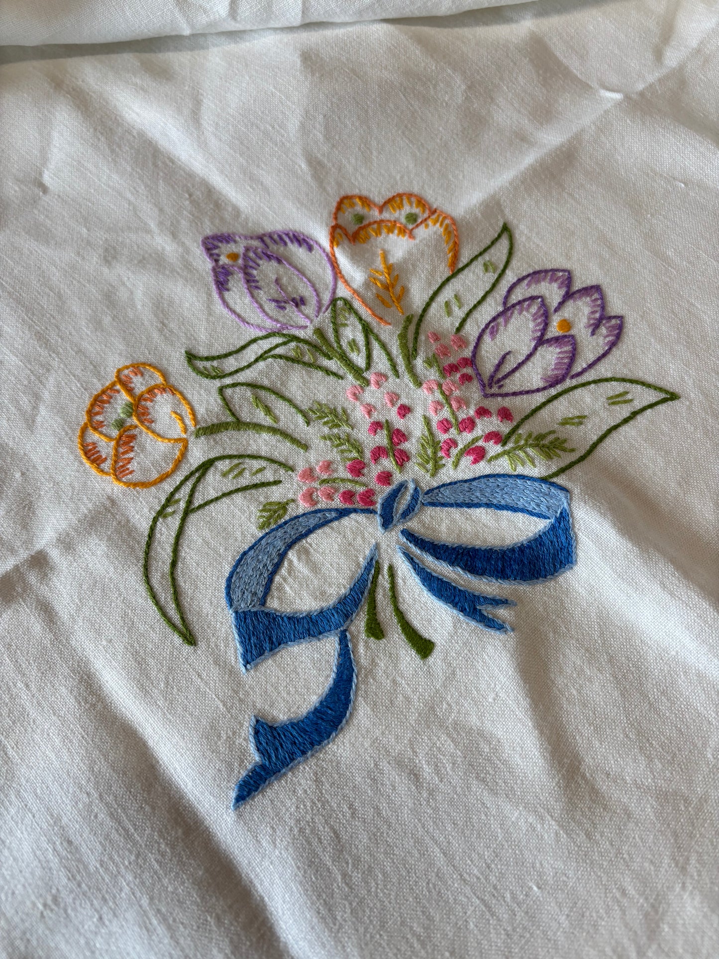 Vintage embroidery add-on