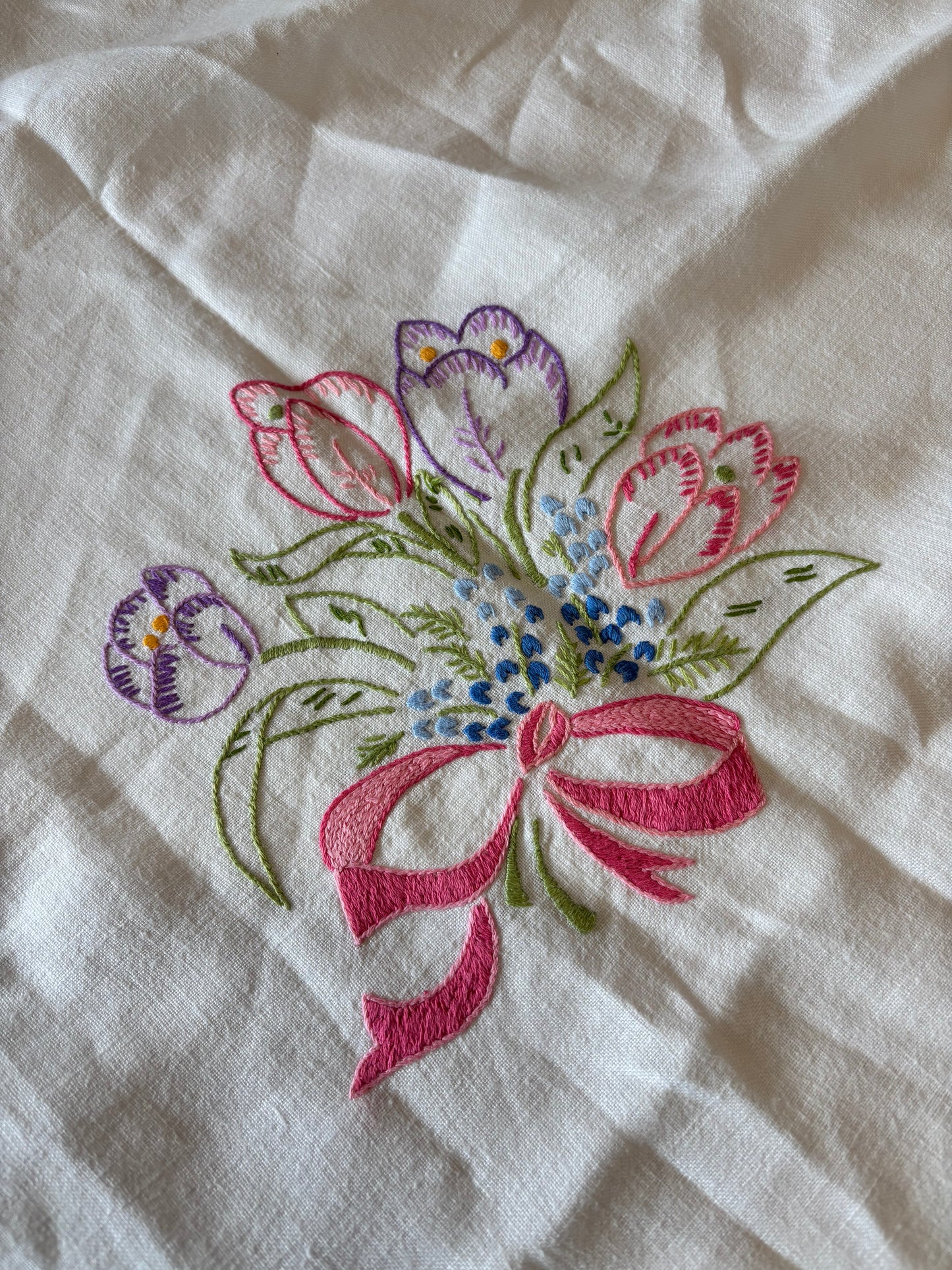 Vintage embroidery add-on