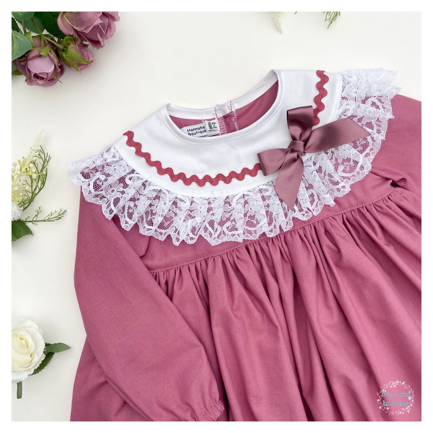 Lace Edge Collar Dress/Two Piece (34 colours) MADE TO ORDER