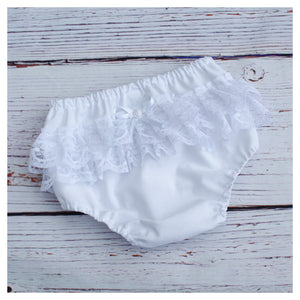 Lace Frilled Nappy/Pants Cover (4 colours) MADE TO ORDER