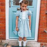 Anglaise Trim School Dress (colour options) MADE TO ORDER